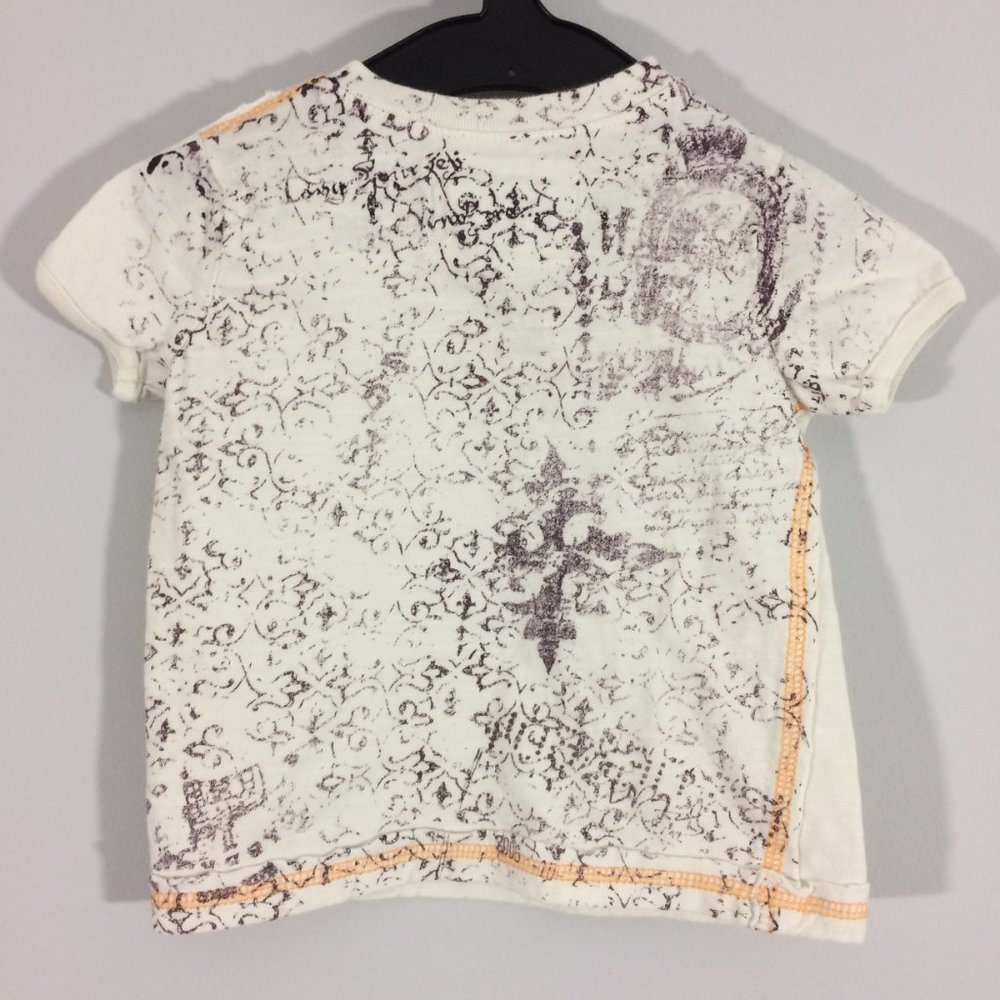 Guess Baby 12M Graphic Vneck Short Sleeve Tshirt - Picture 2 of 8